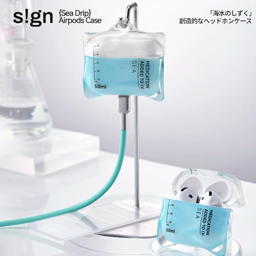 音楽ドリップ互換性のあるAirPodsケース、AirPods Proと互換性のある1/2およびAirPods 4rd、液状シリコーン防落保護カバー (AirPods Pro 1/2-Blue)