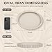 Cathyeen Oval Tray for Coffee Table Decor, 13