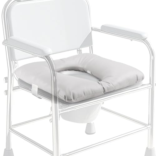 Blublu Park Bett-Toiletten-Sitzkissen, Toilettensitzerhöhung Erwachsene, 10cm Dicke WC-Sitzerhöhung Dekubitus Sitzkissen für Toilettenstuhl, Rollstuhl, Senioren 45x40cm(Grau) Blublu Park Bett-Toiletten-Sitzkissen, Toilettensitzerhöhung Erwachsene, 10cm Dicke WC-Sitzerhöhung Dekubitus Sitzkissen für Toilettenstuhl, Rollstuhl, Senioren 45x40cm(Grau)