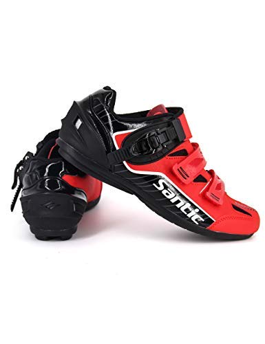 image for Santic Cycling Shoes Men Unlocked Bike Bicycle Road Biking Lock Shoes 