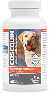 Nutramax Cosquin DS Chewables Plus MSM Tablet, Chicken Taste, 60-Count