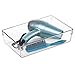 InterDesign Clarity Cosmetic Organizer Tray for Vanity Cabinet to Hold Makeup, Beauty Products - Clear