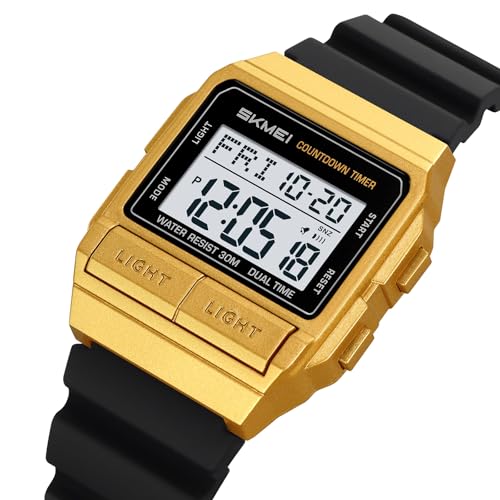Image of MASTOP Retro Digital Watch for Men Vintage with Multi-Function & Stylish Design for Daily & Outdoor Use