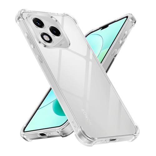 Yxnvixn Clear Case for Honor 400 Lite 5G Case Airbag Drop Protection Cover Anti-Yellowing Anti-Scratch Transparent Soft Shockproof TPU Bumper Phone Case for Honor 400 Lite 5G 6.7-Inch