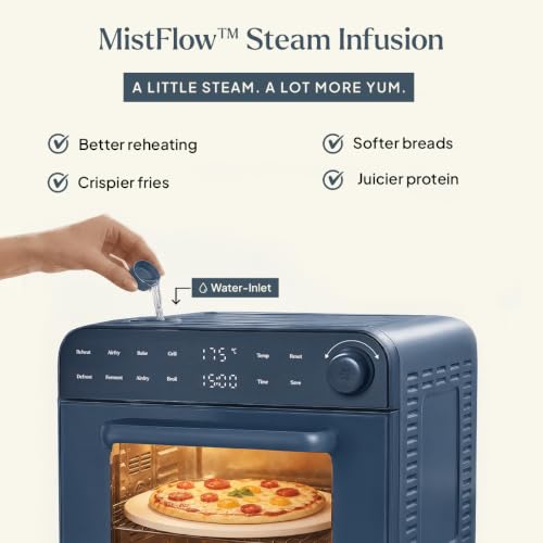 Image of Ember MarvelOven 8-in-1 Smart Oven | Air Fry, Bake, Grill & Ferment | MistFlow Steam Technology | HexaWand Even Heating | Blue