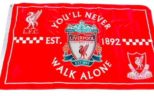 Liverpool flag 5 x 3 your never walk alone