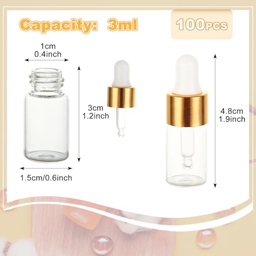 Flacons compte-gouttes 3 ml parfaits pour vos parfums de voyage
