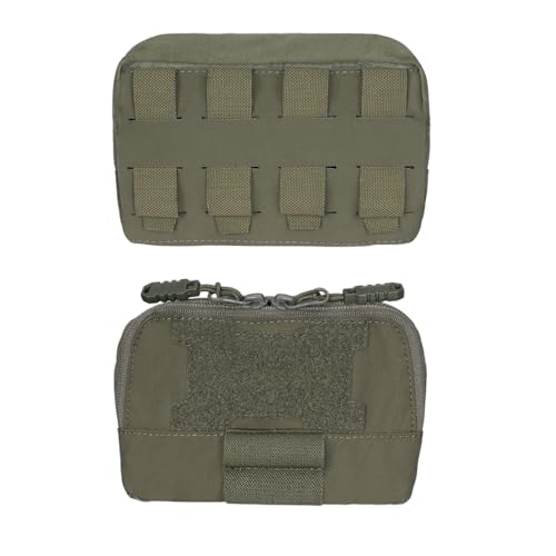 TOPTACPRO Pochette de Panneau d'Admin Tactique Molle Petite Pochette de Poitrine pour Gilet Tactique JPC2.0 AVS CPC Système Molle Nylon 500D (Ranger Green) – vue 2