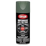Krylon K08977000 SUPERMAXX Spray Paint, Satin Camp Green