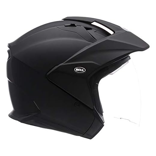 Bell Mag-9 Open Face Motorcycle Helmet (Solid Matte Black, Large)