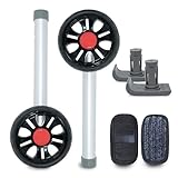 TREADZ/Sport Edition: Universal Walker Wheel Kit with FREE FlexFit Skis (Rockin Red)