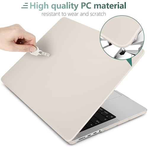 DONGKE Compatible with M5 MacBook Pro 14 inch Case M4 M3 M2 M1 2026 2024-2021 A3427 A3426 A3434 A3112 A3401 A3185 A2918 A2992 A2779 A2442 Pro Max, Plastic Hard Shell Coverr, Matte Stone by DONGKE - Image 7