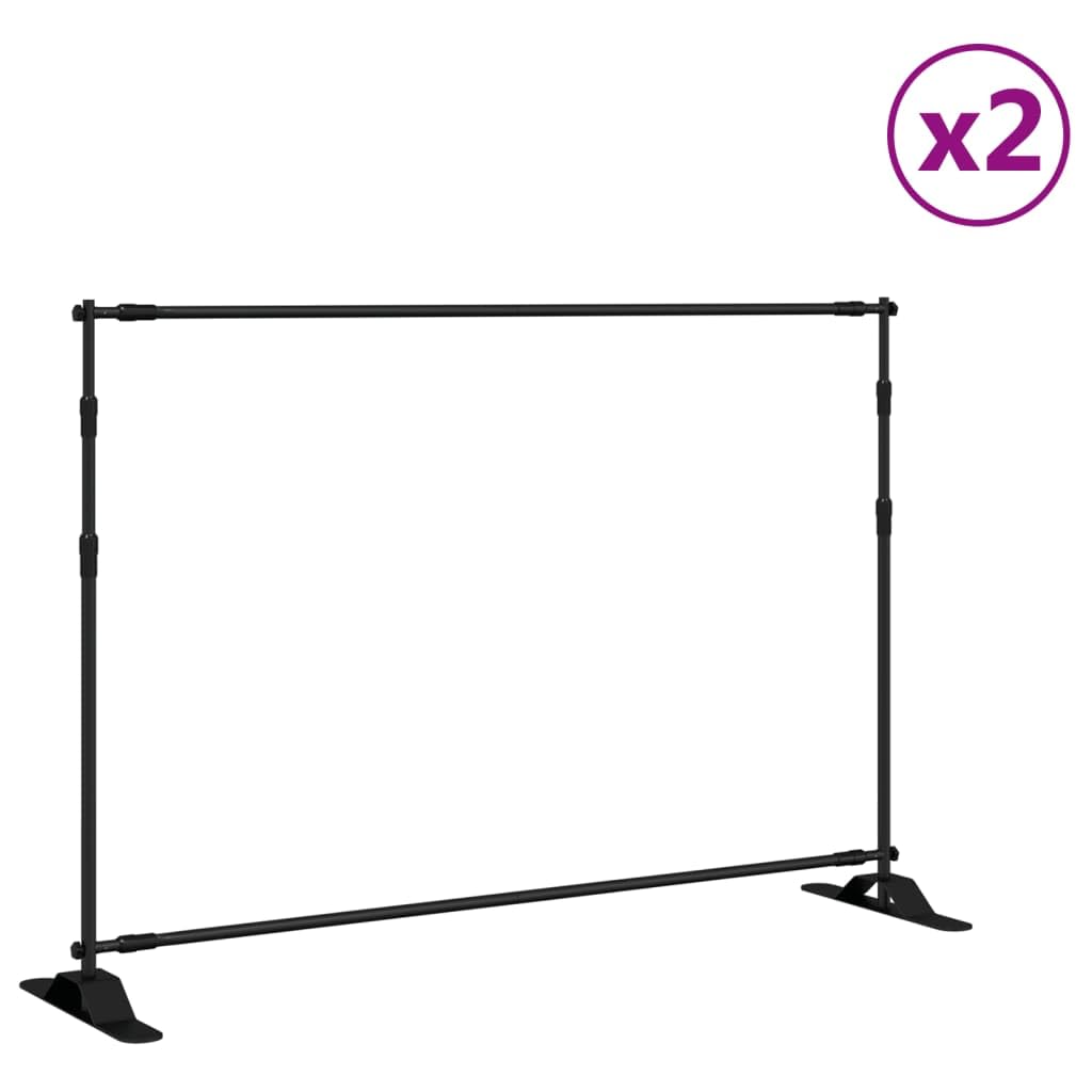 Statyw tła 2 szt. System stalowy, szerokość 175-305 cm