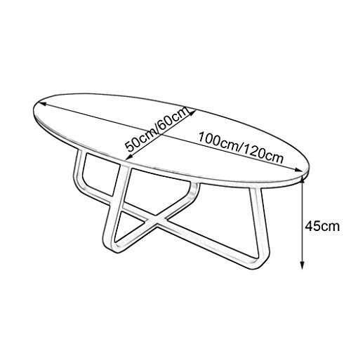 Table d'appoint ovale en bois pour optimiser les petits salons