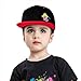 NKISMOODM Child Hip Hop Fashion Baseball Hat, Kids Adjustable Contrast Cap for Boys Girls Red