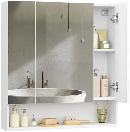 VASAGLE Kailyn Colección - Armario de Baño con Puertas, Armario d...