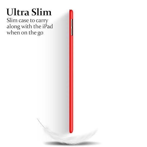 For Apple iPad 10.2 inch 9th/ 8th/ 7th Generation, Smart Magnetic Stand Case, Leather Cover with Magnetic Closure, Anti-Scratch and Lightweight Case (2021/2020/2019) (Red) - Image 7
