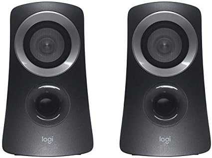 Logitech Z313 2.1 Multimedia Speaker System with Subwoofer, Full Range Audio, 50 Watts Peak Power, Strong Bass, 3.5mm Audio Inputs, PC/PS4/Xbox/TV/Smartphone/Tablet/Music Player - Black