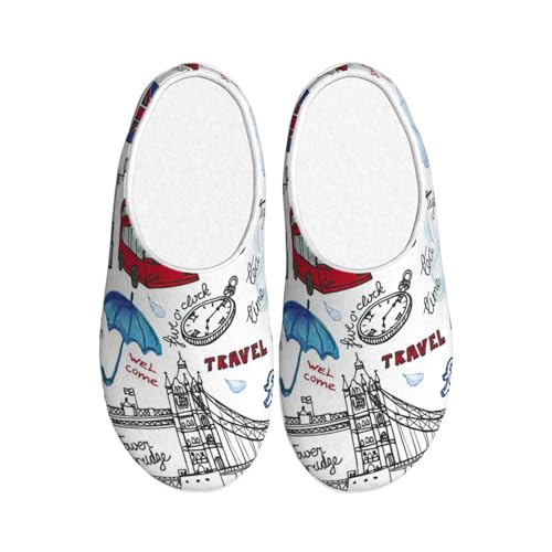 Chaussons d'hiver antidérapants EdWal en peluche chaude taille 39