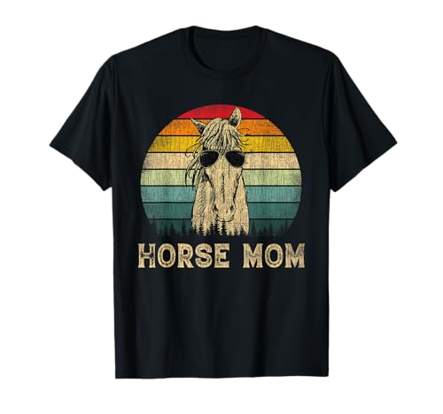 Vintage Horse Mom Horse Lovers Mommy Mother's Day T-Shirt