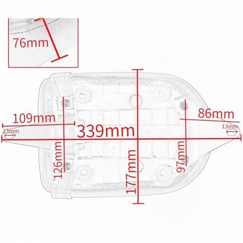 Asiento motocicleta delantero y trasero para Rebel CM1100 y CMX1100 de 2021 a 2024 7