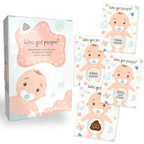 Forever Lily Baby Shower Games, Scratch Off Game, Silly Activity for Ice Breakers, Baby Shower Activity and Idea - 33 Guest Bundle