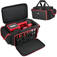 Air Compressor Bag Compatible with Milwaukee M18 Inflator 2848-20,Tire Inflator Carrying Case Compatible with Milwaukee Tool, Battery and Charger,Bag Only