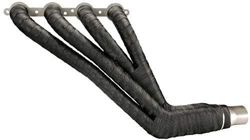 Design Engineering Black Titanium Exhaust Heat Wrap with Lava Rock Technology - 2" x 100' - Pliable Exhaust Wrap Tape for Exhaust Pipes, Withstands 1800°F Direct Heat & 2500°F Intermittent Heat
