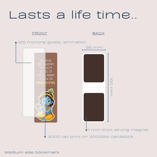 Image of Dia & Tia - Elegant & Durable Themed Magnetic Bookmarks Set � Nature, Fantasy, Inspirational Quotes, and More Best Gift for Book Lovers, Students (Gods - Set A, Medium - 3.5x11 cm)