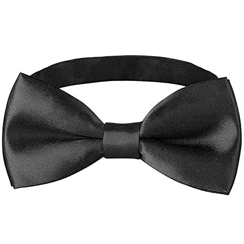 BOWKITE Adjustable Boys Kids Bow Tie Solid Pre Tied for Wedding Party Dress up
