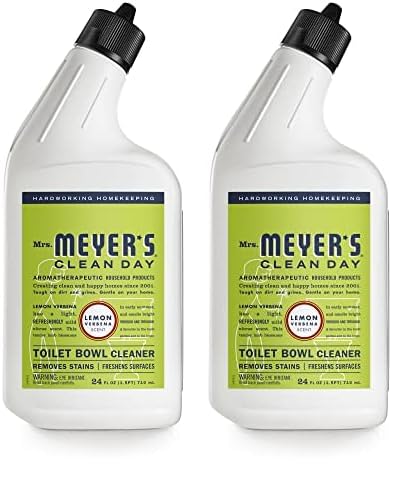 MRS. MEYER'S CLEAN DAY Liquid Toilet Bowl Cleaner, Stain Removing, Lemon Verbena, 24 oz (Pack of 2)