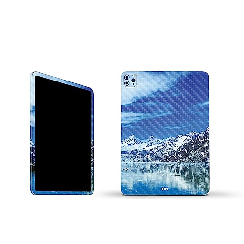 Image of MightySkins Carbon Fiber Skin Compatible with Apple iPad Pro 11 inch M2 4th Gen (2022) Full Wrap Kit - Sky Lake | Protective, Durable Textured Carbon Fiber Finish | Easy to Apply | Made in The USA