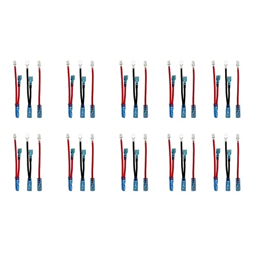 Image of 10 Sets 5 Pin Rocker Switch Jumper Wire Set with Male Spade & Female Connectors Wiring Kit for Car Boat Marine Truck Jeep Dashboard Switch Replacement Kit