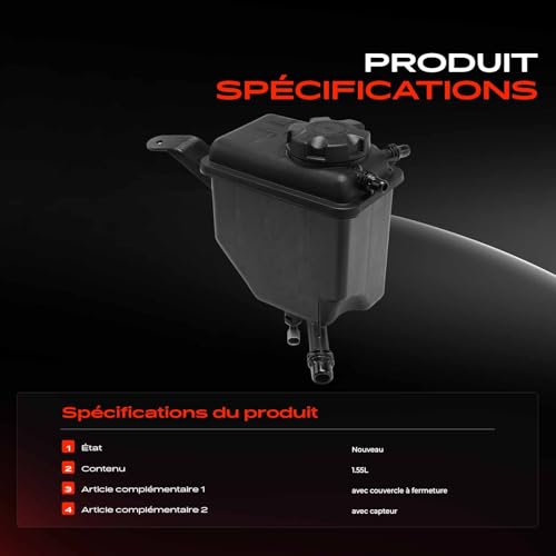 Réservoir de compensation pour stopper les fuites de liquide E60 E63
