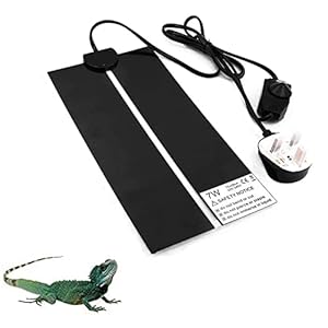 NEKOSUKI Reptile Heating Mat, 7W 11×5.9 inch Waterproof Reptile Heat Pad Under Tank Terrarium with Temperature Control…