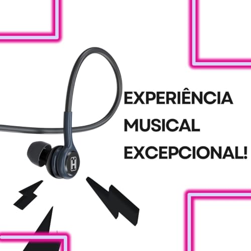 Fone de Ouvido Type C Android iPhone 15 Com Fio HSound 3ª Geração Microfone Volume Trançado Resisten