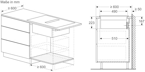 Bild 4 - Bosch PVQ811H26E, Serie 6, Smartes Induktionskochfeld mit Dunstabzug 80 cm, Rahmenlos aufliegend, PerfectFry Plus Bratsensor, AutoOn-Funktion, Combi Zone, Einfache Bedienung mit DirectSelect