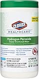 Clorox Healthcare Hydrogen Peroxide Cleaner Disinfectant Wipes, 6.75" x 9", 95 Count (Package May Vary)