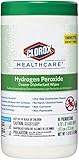 CloroxPro Healthcare Hydrogen Peroxide Cleaner Disinfectant Wipes, Healthcare Cleaning and Industrial Cleaning, Clorox Wipes, 95 Count - 30824