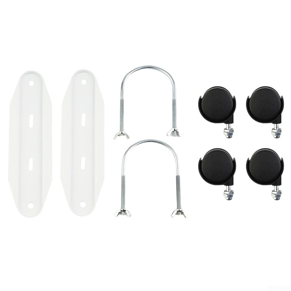 Lot De 2 Supports à Roulettes Pour Radiateur électrique - Roues 360°, Acier Carbone, Mobile Et Stable, Pour Maison/bureau