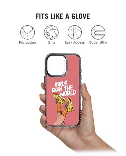 Image of DailyObjects Girls Run The World Stride 2.0 Magnetic Case Cover Compatible with iPhone 16 Pro Max | Wireless Charging Slim Back Cover | 2 Layer Edge Protection & Shockproof