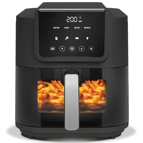 Nutricook 5 Litre Air Fryer Slim, 2025 New Launch, Clear Window &...
