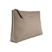 Produktbild Pericosa Schminktasche Cleo aus Leder, Multifunktionelle Kosmetiktasche aus Premium Echtleder, Geeignet für Reisen und Urlaub, Klein & Leicht zu Transportieren, Perfekt für Damen, Taupe