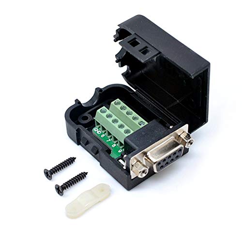 Adaptador DB9 RS232 D-SUB Hembra con Terminal y Enclosure miniatura 1
