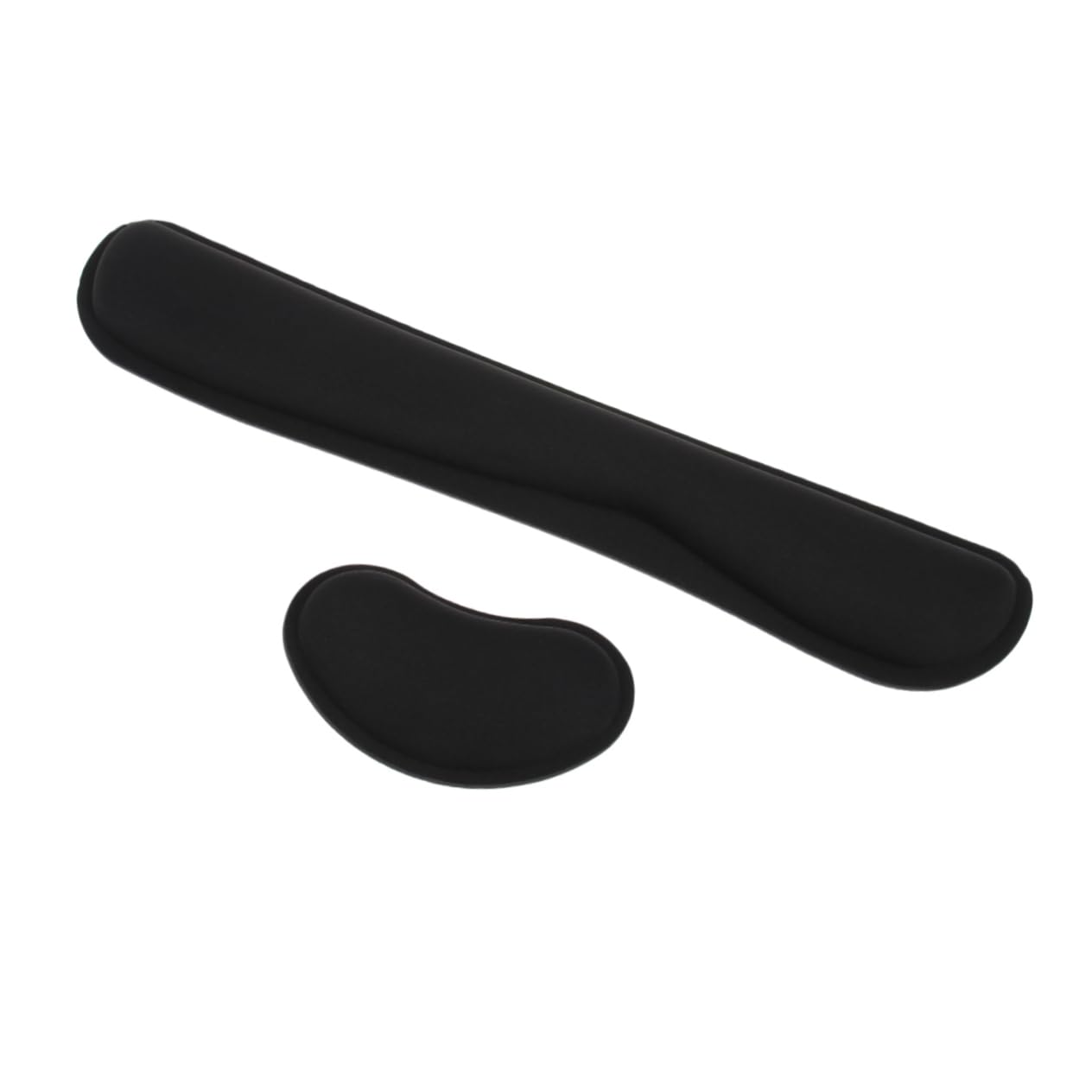 SEWACC Ergonomic Wrist Rest Pad Mouse Pad Set 2 Pack Memory Foam Comfortable Keyboard Mouse Support Non-Slip Bottom