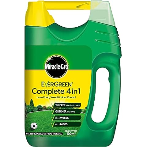 Scotts Miracle-Gro EverGreen Complete 100 sq m Lawn Food, Weed and Moss Killer Spreader Cover