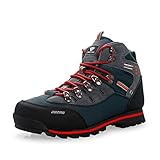 WANGKENSU High-top Wear-Resistant Hiking Shoes, Non-Slip Outdoor Men's Shoes, Non-Slip and Breathable, Suitable for Outdoor Hiking (Orange 44)