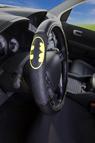 Plasticolor 006711R01 Dc Comics Batman Shattered Car Truck Suv Steering Wheel Cover , Black #TOP1
