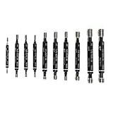 DENESTUS 10 PC Thread Plug Gage Gauge Set Professional Double End Go & No Go Class 2B ANSI Standard Kits