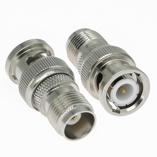 Adaptador Coaxial TNC Hembra a BNC Macho 2PCS miniatura 5